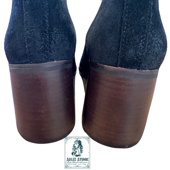 Lucky Brand from Nordstrom block Heel Suede ankle booties - Picture 5 of 13